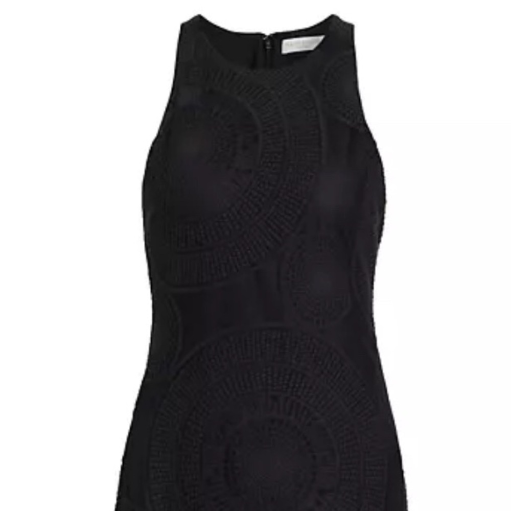 RAMY BROOK Olga Embroidered Midi Dress Color Black Size 10